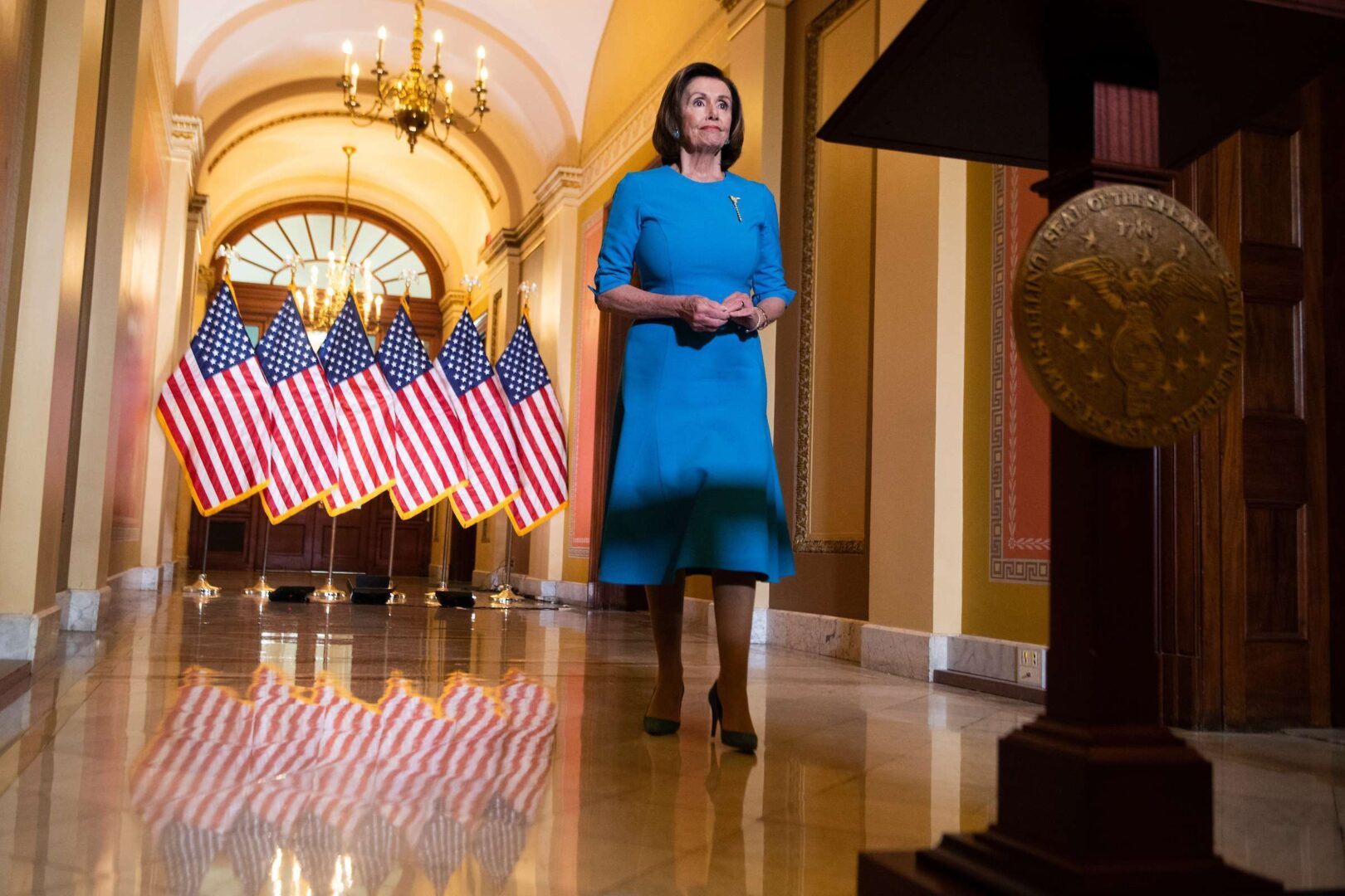 Speaker Nancy Pelosi, D-Calif., announced a bipartisan compromise on the coronavirus aid bill Friday evening.