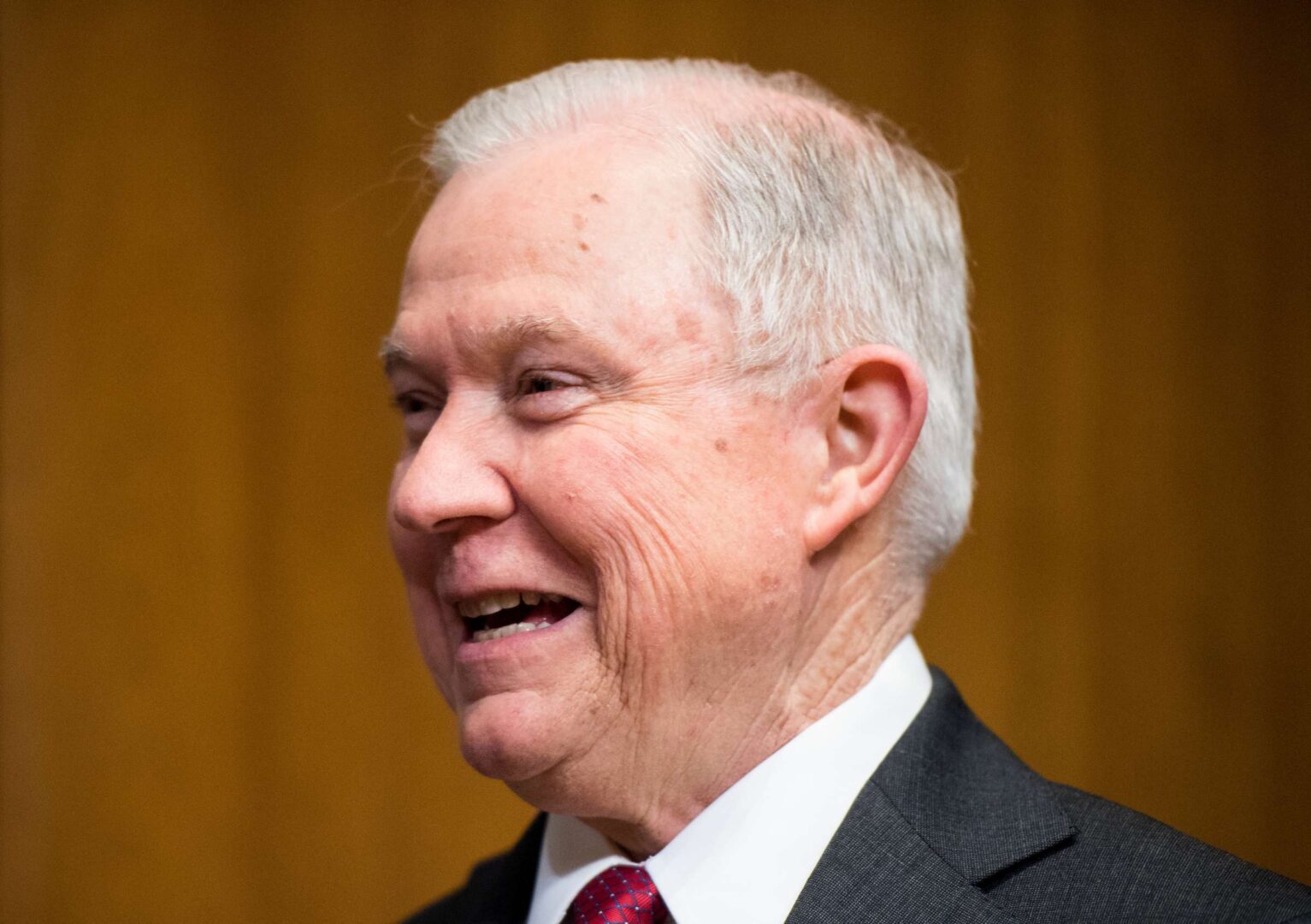 Attorney General Jeff Sessions arrives for the Senate Appropriations' Commerce, Justice, Science, and Related Agencies Subcommittee hearing on the FY2019 budget for the Justice Department in 2018. 