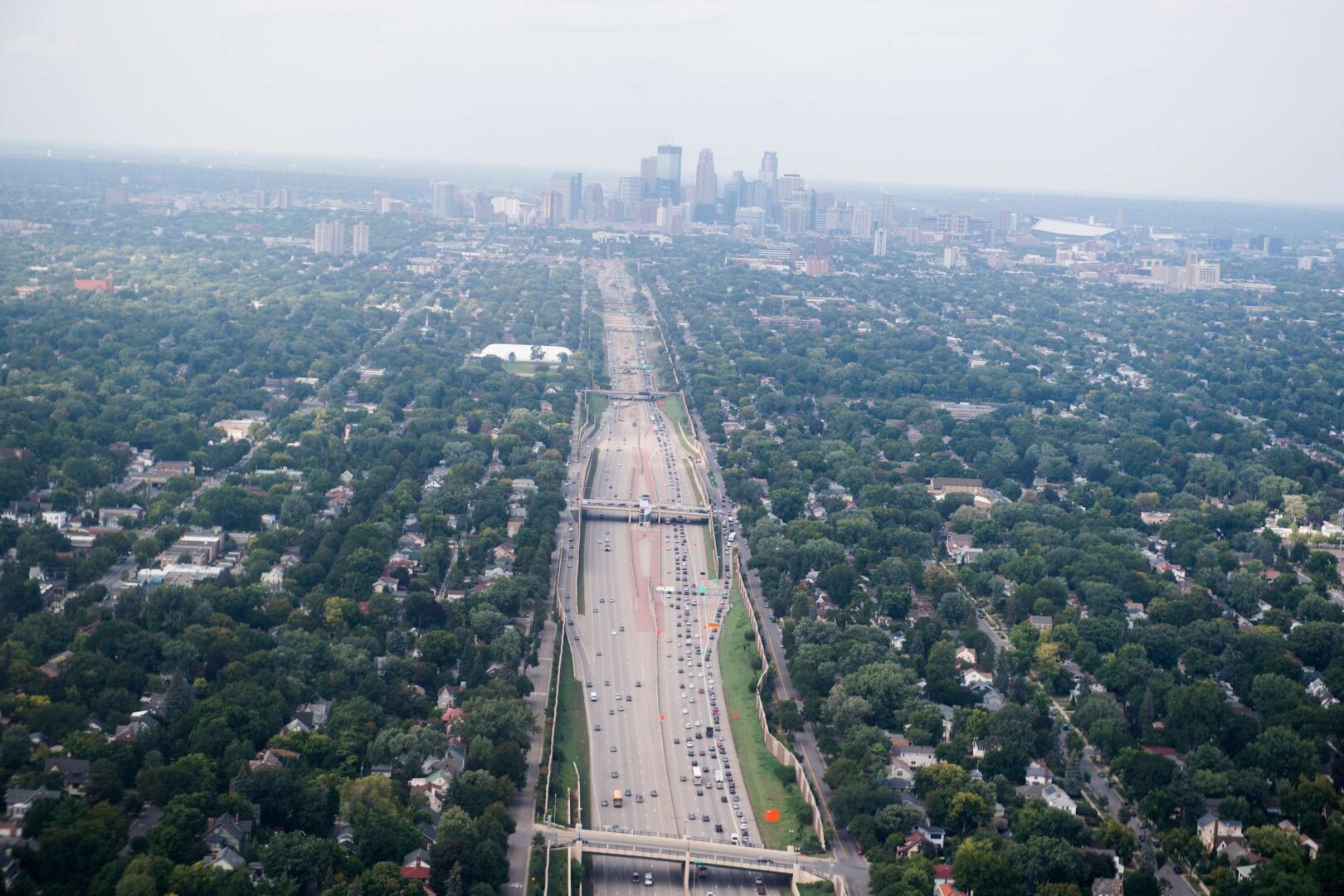 Interstate 35 in Minneapolis is photographed on Sept. 14, 2018. 
