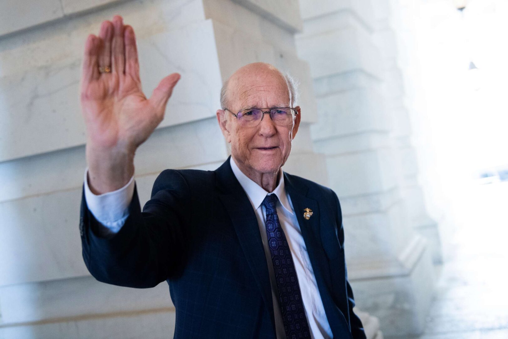 Senate Agriculture Chairman Pat Roberts, R-Kan., received credit from Majority Leader Mitch McConnell for his efforts to open the aid up to farmers and ranchers. 