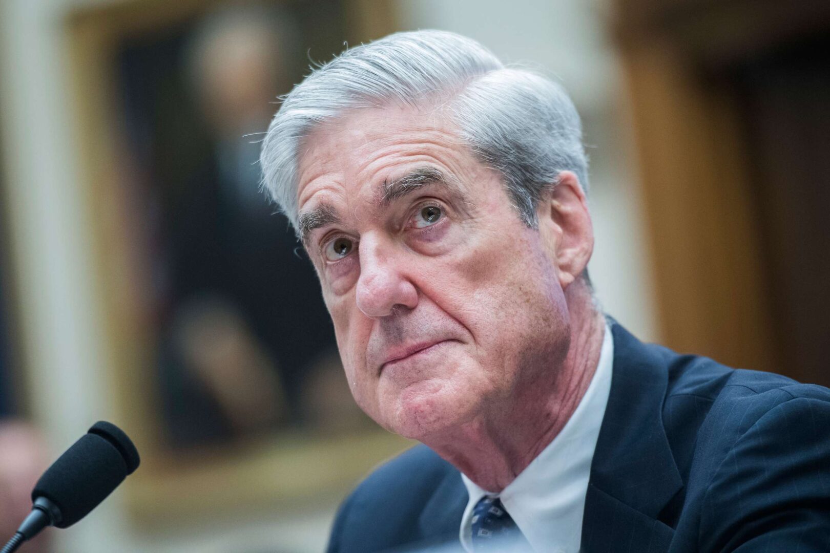 Former special counsel Robert S. Mueller III testifies before the House Intelligence Committee on July 24, 2019.
