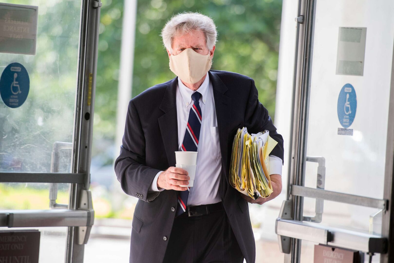 UNITED STATES - JUNE 23: Chairman Frank Pallone, D-N.J., arrives for the House Energy and Commerce Committee hearing titled Oversight of the Trump Administration's Response to the COVID-19 Pandemic, in Rayburn Building on Tuesday, June 23, 2020. (Photo By Tom Williams/CQ Roll Call)