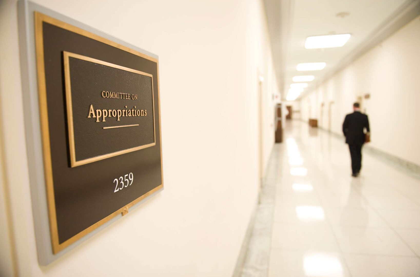 The House Appropriations Committee hearing room in the Rayburn Building.