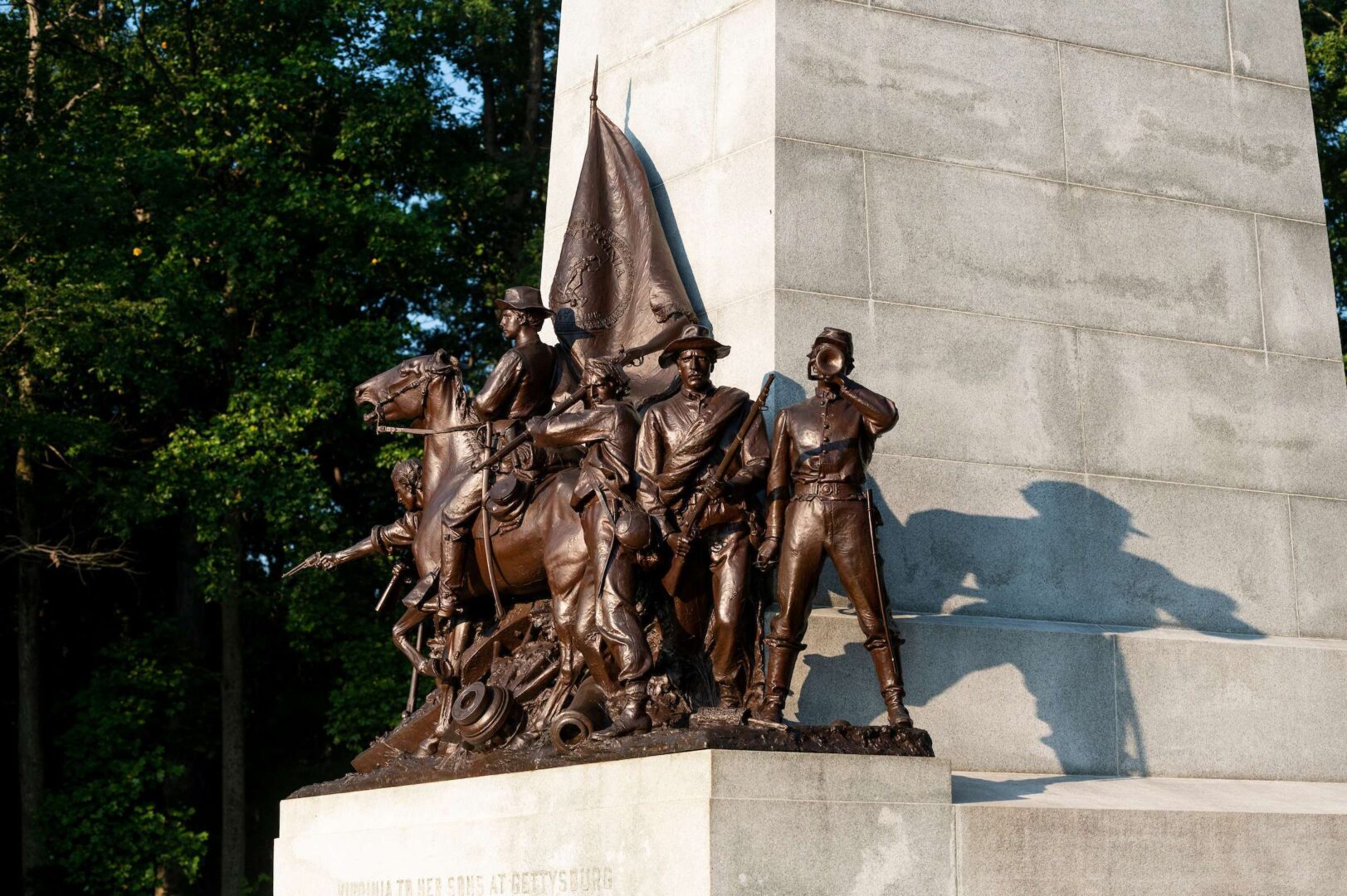 UNITED STATES - AUGUST 10: The Virginia Memorial stands along West Confederate Avenue in the Gettysburg National Military Park in Gettysburg, Pa., on Monday, Aug. 10, 2020. (Photo By Bill Clark/CQ Roll Call)