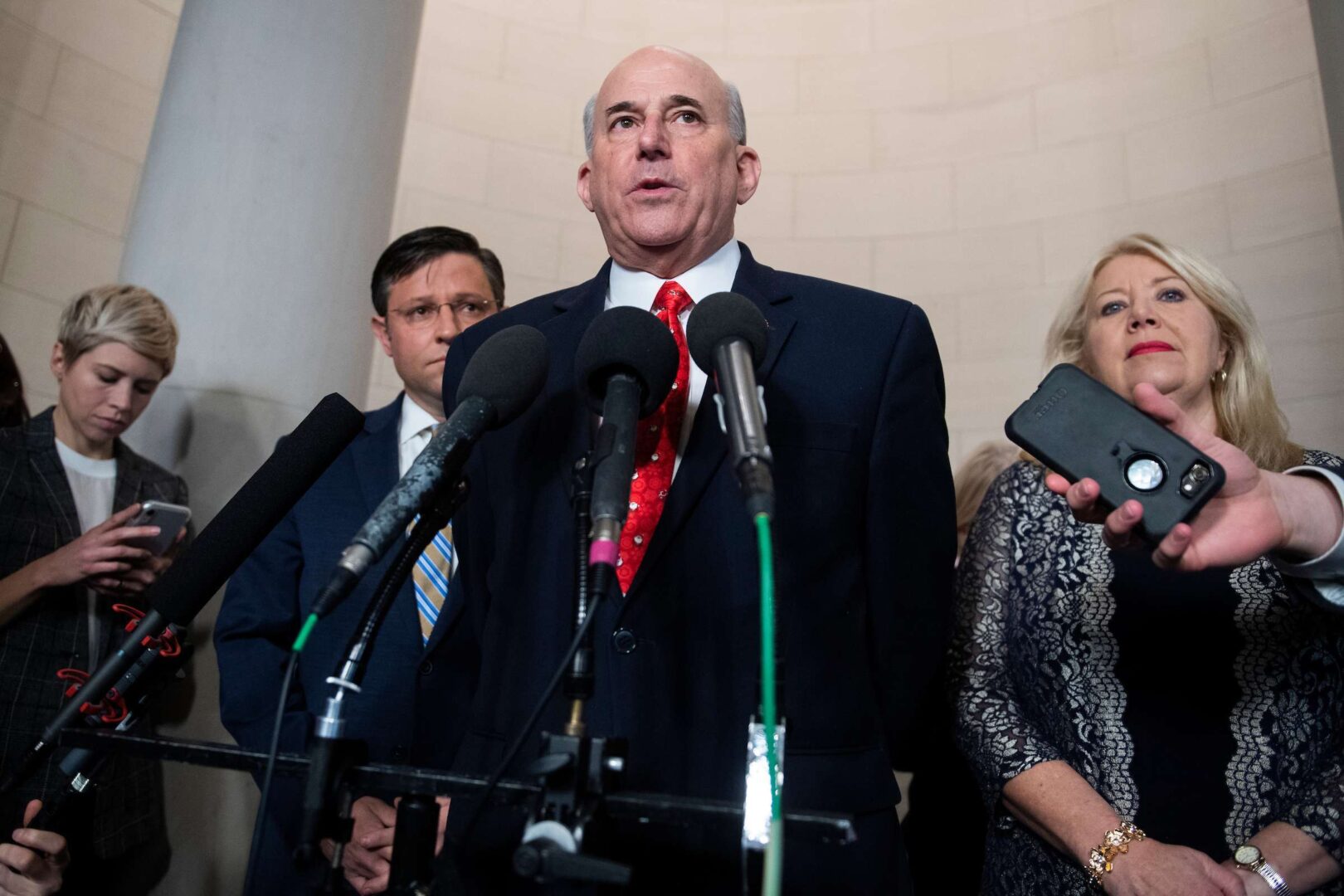 Rep. Louie Gohmert, R-Texas, who sleeps in his office, tested positive for the novel coronavirus last week.