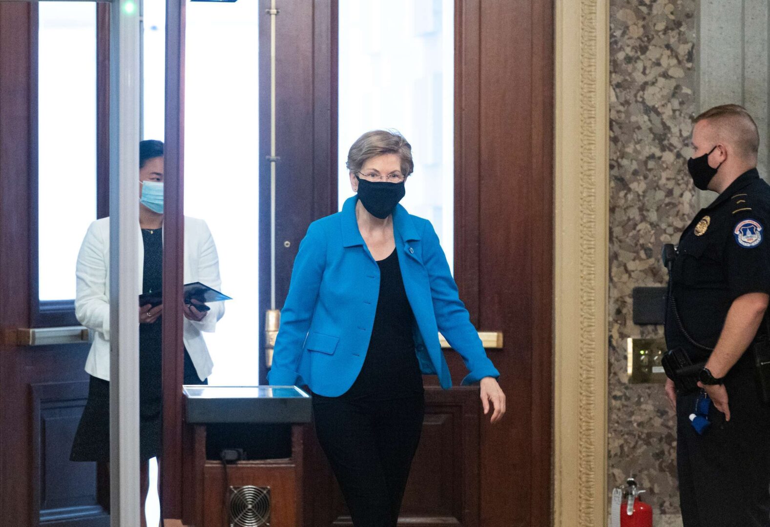 Sen. Elizabeth Warren, D-Mass., is questioning the timing of some Kodak stock transactions. 