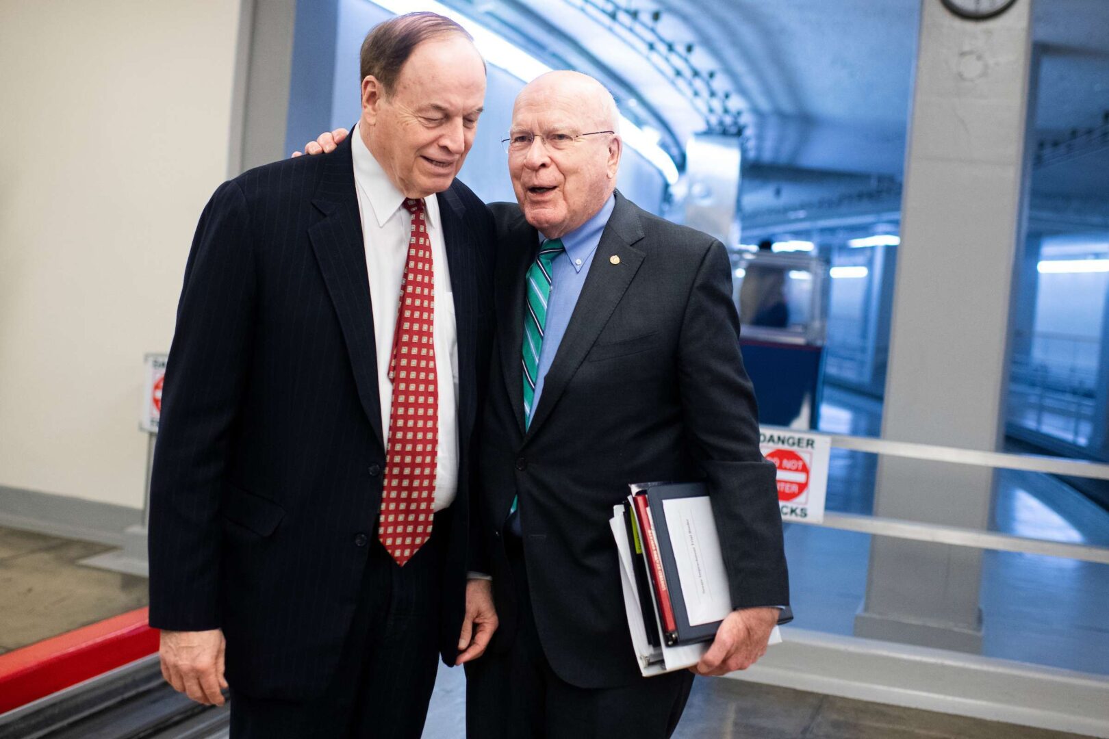 Sens. Patrick Leahy, D-Vt., right, praised some of the work on spending bills released Tuesday by Appropriations Chairman Richard Shelby, R-Ala.,  but said he will be seeking changes in negotiations with the House.