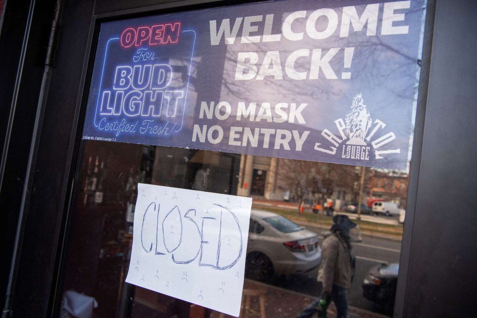 Capitol Lounge, which closed in September due to the covid-19 pandemic, is pictured on Pennsylvania Avenue SE, on Monday, December 28, 2020. 
