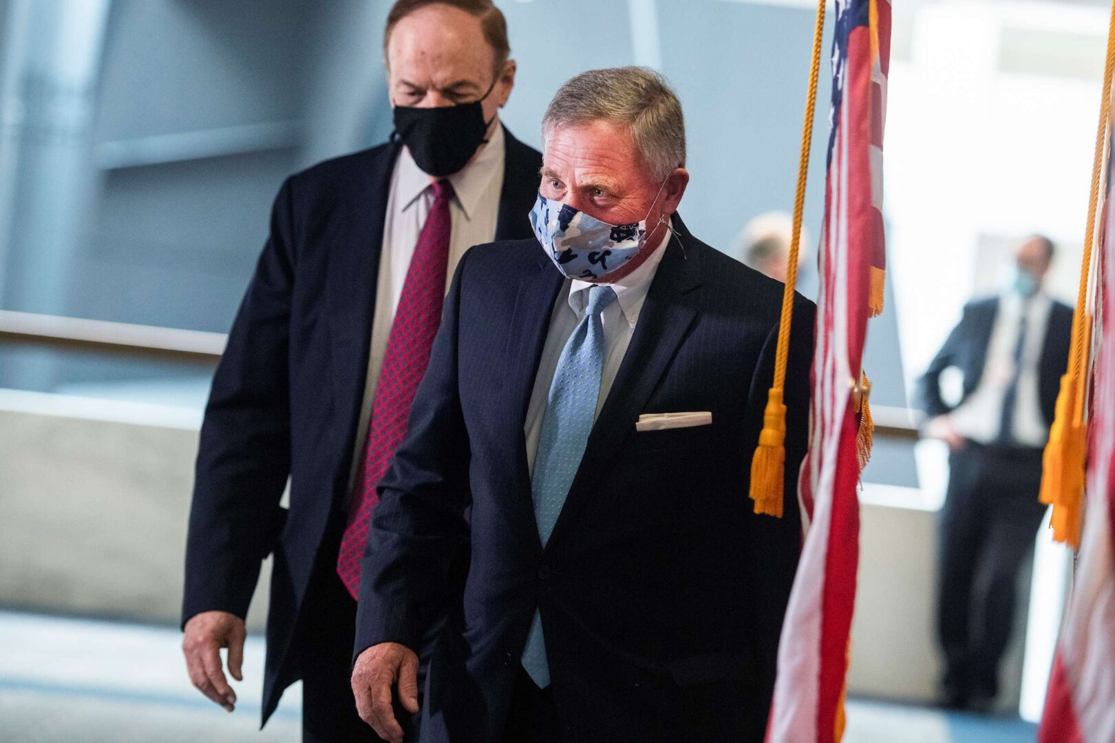 The seats held by Republican Sens. Richard M. Burr of North Carolina, right, and Richard C. Shelby of Alabama are up in 2022. 