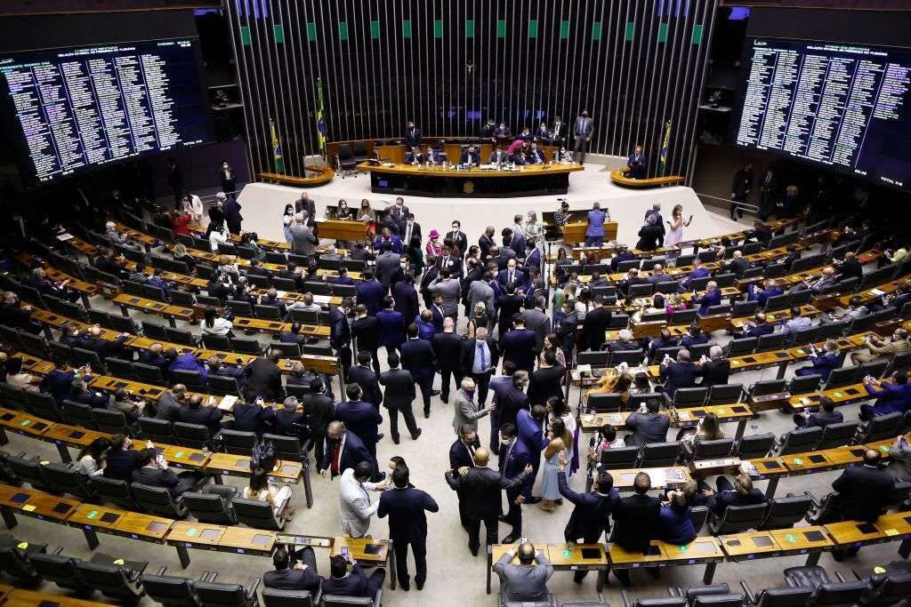 Brazil's Chamber of Deputies in Brasilia began allowing remote voting soon after the COVID-19 pandemic hit. 