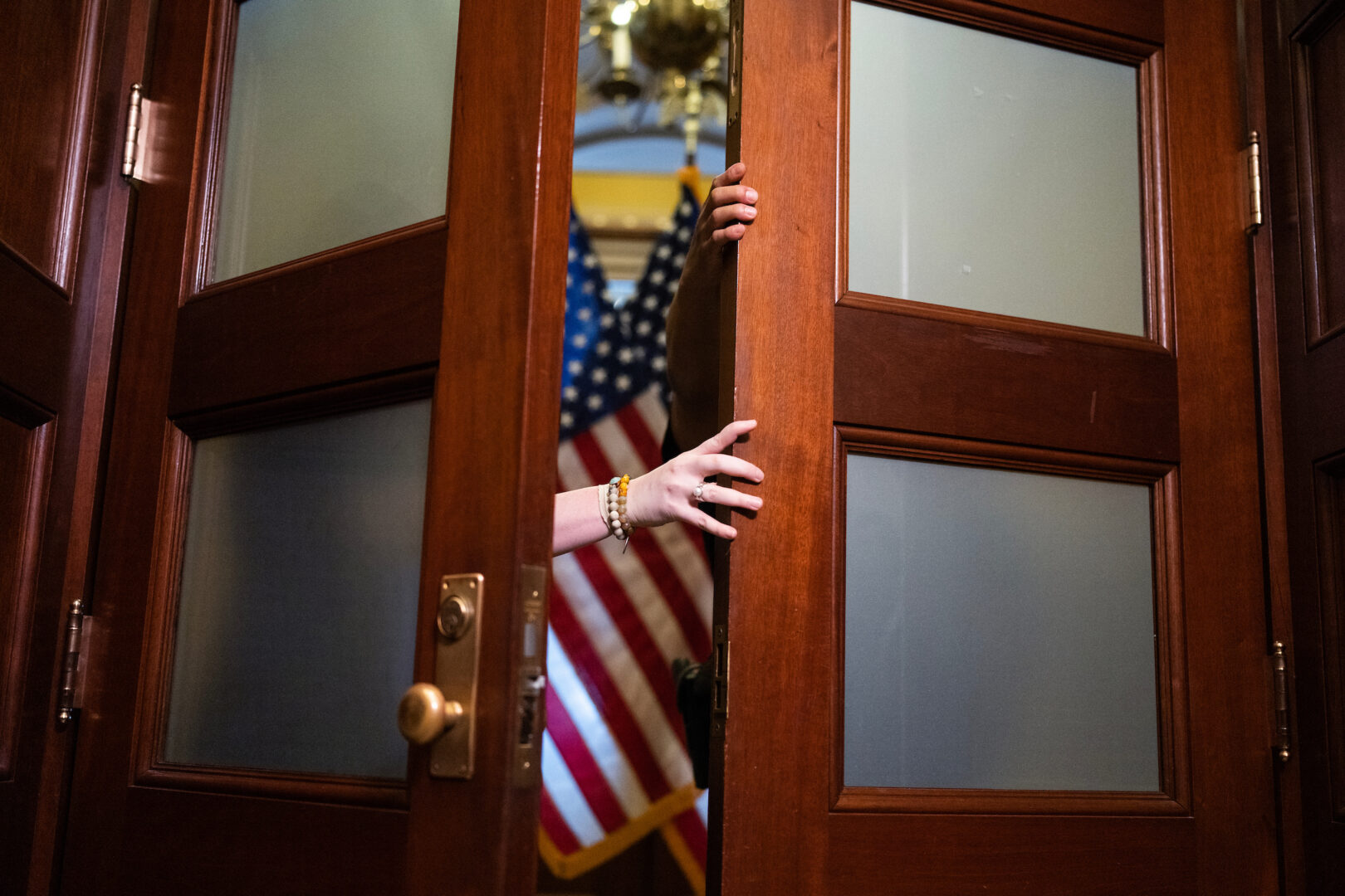 Things need to change after recent sexual misconduct allegations roiled the Hill, some say — and that includes the culture. Above, staff and security prepare for a news conference at the Capitol in 2023.