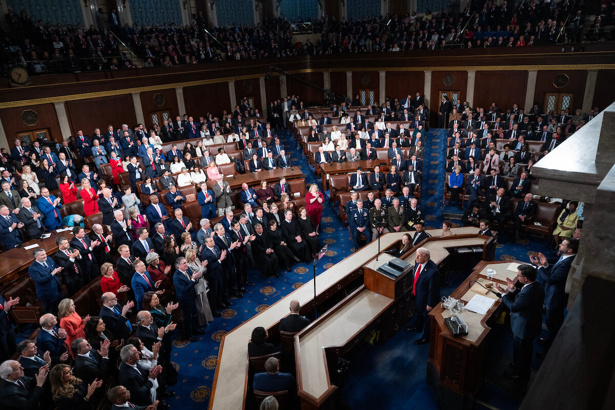 President Donald Trump delivers his State of the Union address to Congress on Feb. 24. Congress is getting more diverse, according to the latest Vital Statistics on Congress. It is also seeing a surge in members leaving the institution. 