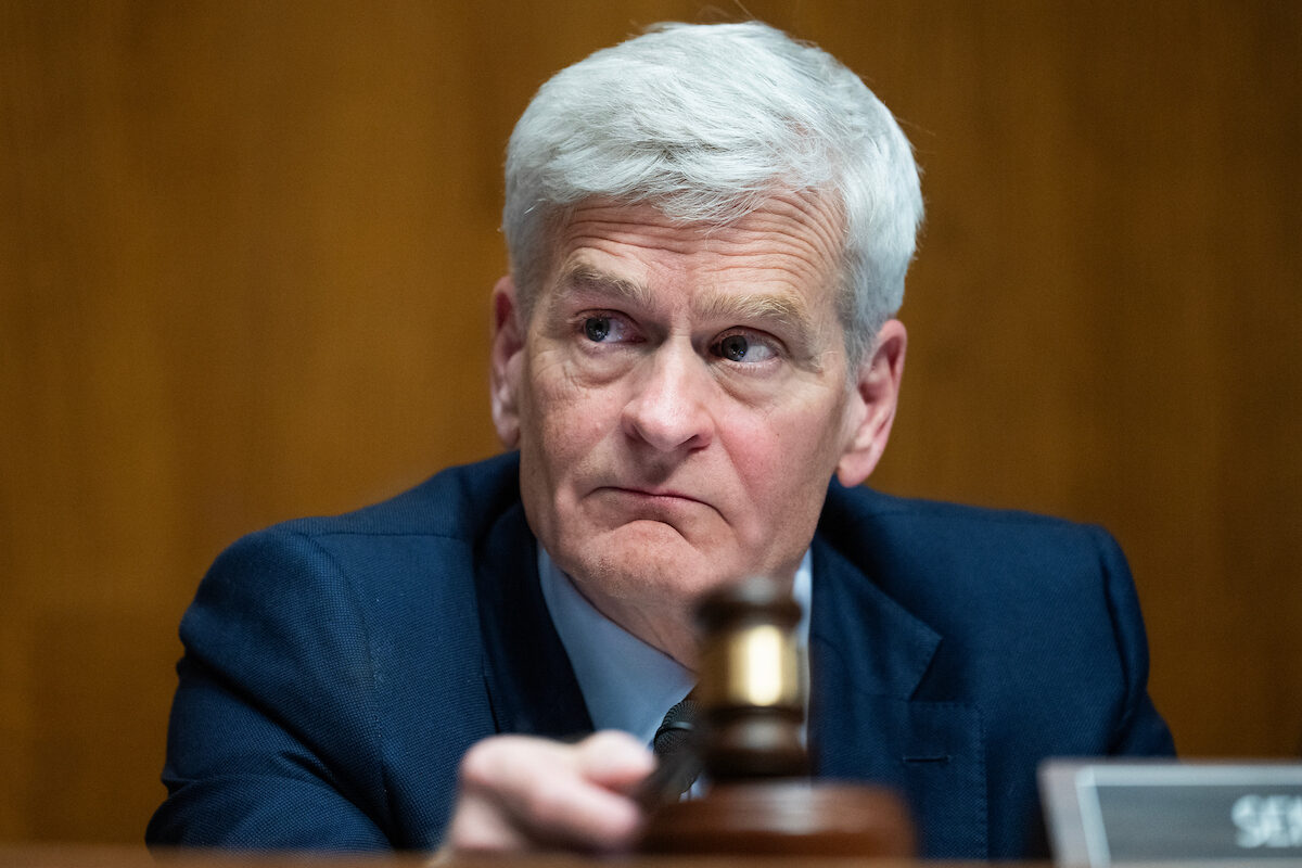 Louisiana Sen. Bill Cassidy, here at an April hearing, finished third in the Saturday's Republican primary. (Tom Williams/CQ Roll Call)