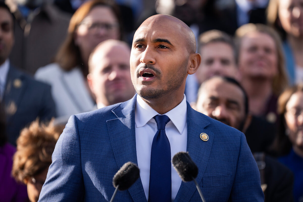 Alabama Democrat Shomari Figures would see his 2nd District seat become Republican-leaning if the state uses a 2023 map this fall. (Tom Williams/CQ Roll Call)