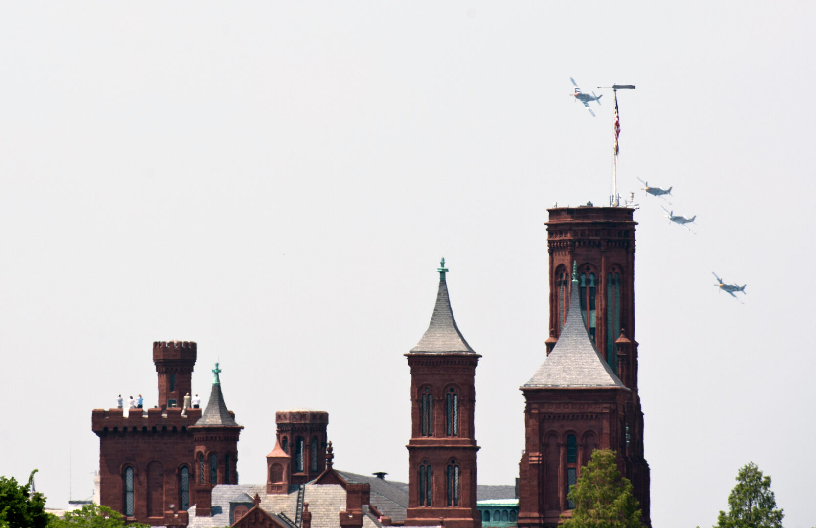 The Smithsonian Castle is seen on the National Mall in 2015. During the current Trump administration, both Democrats and Republicans in Congress are watching a cultural battle play out over the Smithsonian.