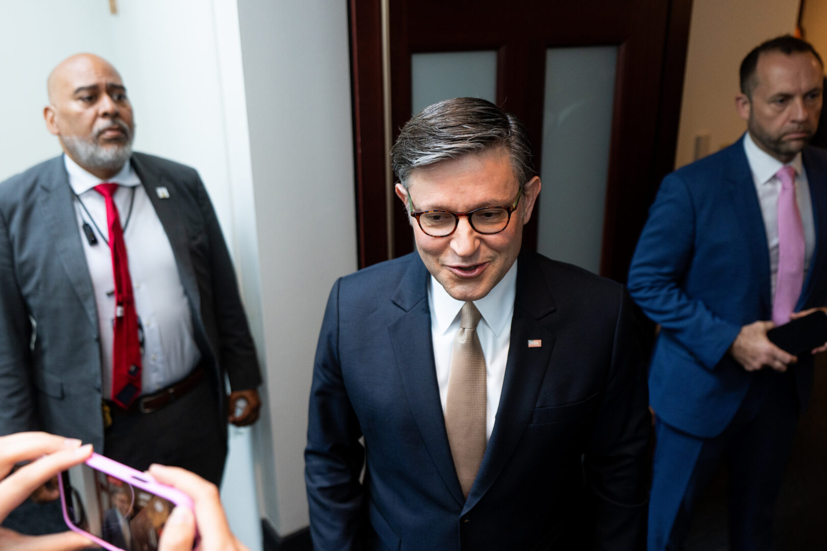Speaker Mike Johnson is seen at the Capitol on June 30. That day didn’t go very well for him, as members of his conference helped tank a procedural rule. But this week, Republicans got back on the same page.
