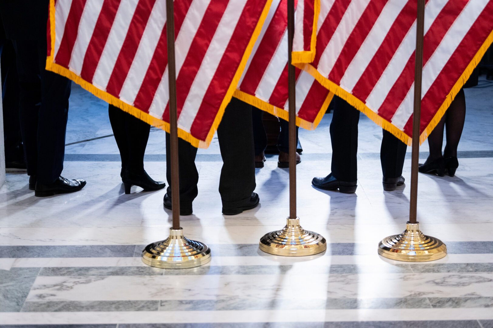 Senate Republicans hold a news conference defending the legislative filibuster on Jan. 11, 2022, back when some Democrats were threatening to dismantle it to push through a voting rights package. 