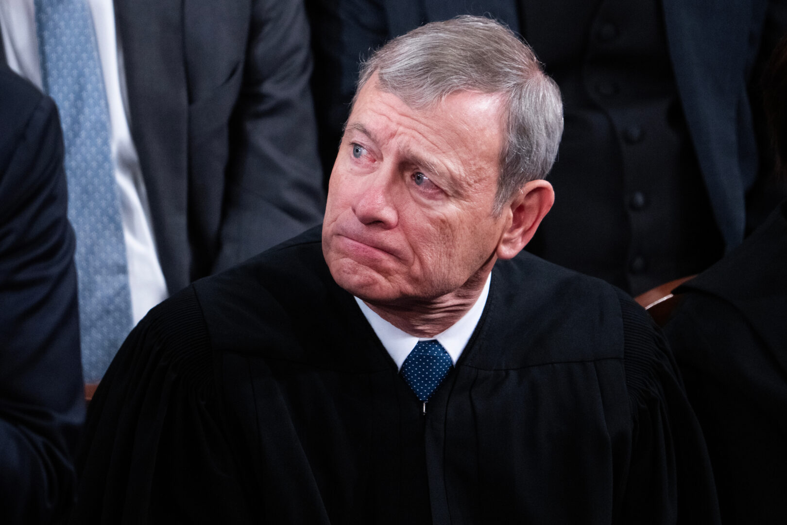 Supreme Court Chief Justice John G. Roberts Jr. attends President Donald Trump’s State of the Union address on Feb. 24, 2026. 