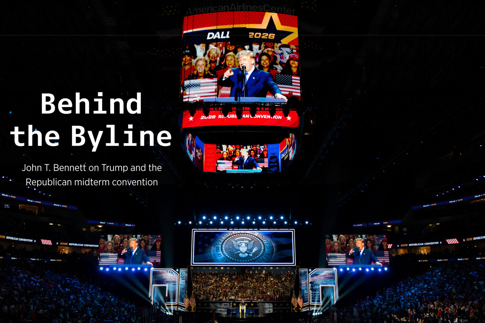 President Donald Trump speaks at the Republican midterm convention at the American Airlines Center in downtown Dallas on Sept. 9.