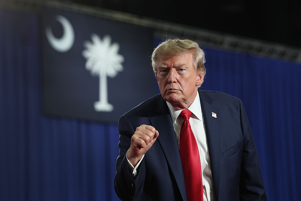 President Donald Trump leaves the stage after a campaign rally with Sen. Darline Graham in Myrtle Beach, S.C. on Aug. 21. At the event, he said House Democrats were hell-bent on impeaching him — again. (Win McNamee/Getty Images)