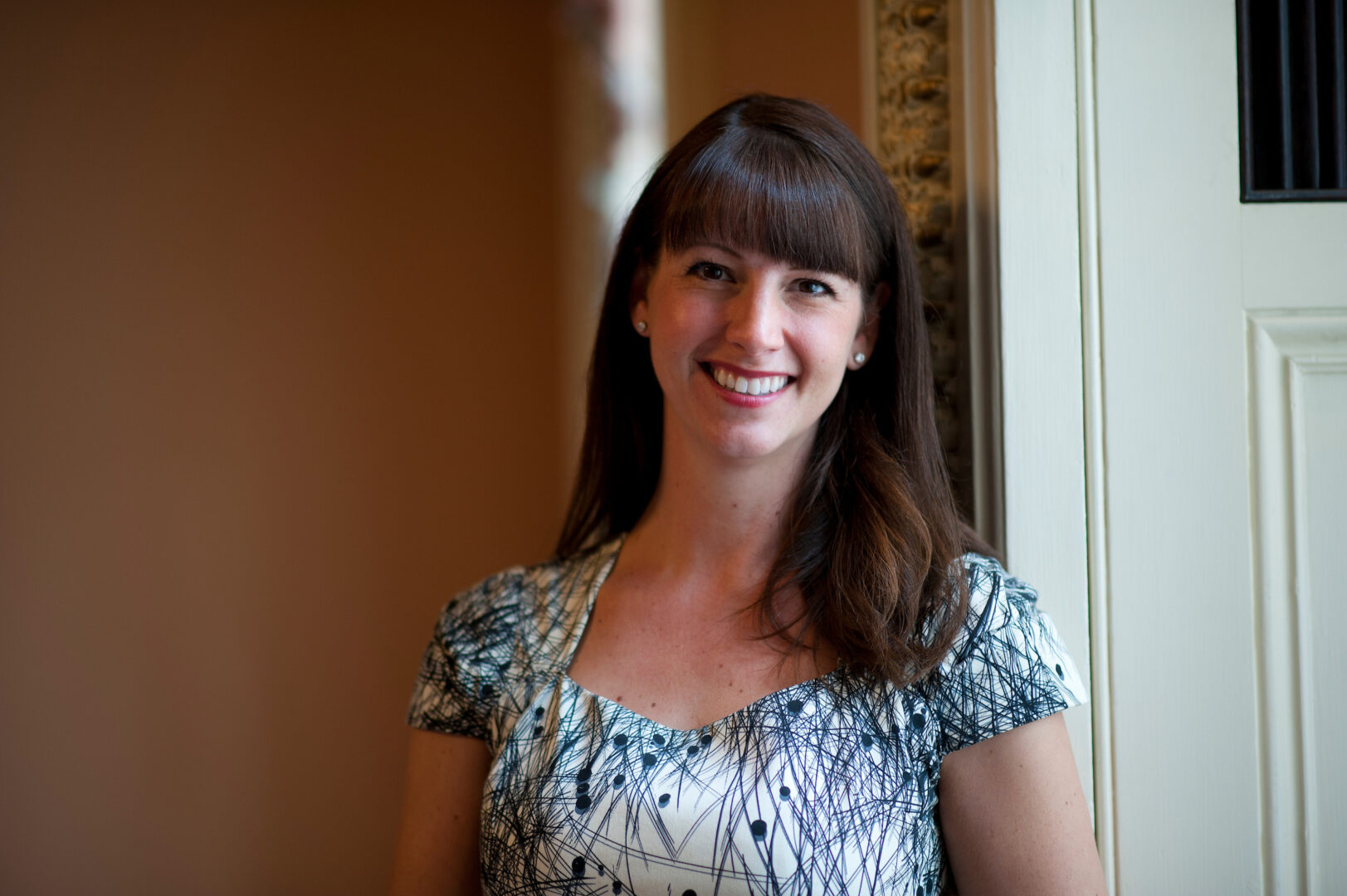 Laura Lytle poses for a photo in the Ohio Clock Corridor in the Capitol on July 2, 2013.