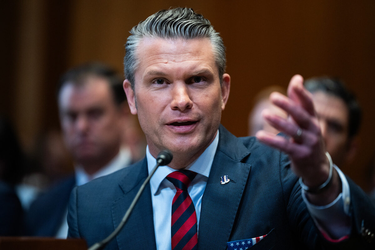 Secretary of Defense Pete Hegseth testifies before the Senate Appropriations Subcommittee on May 12. Hegseth announced plans to livestream the execution of the man convicted of carrying out the 2009 mass shooting at Fort Hood.