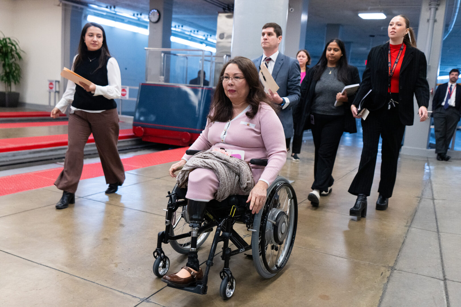 Sen. Tammy Duckworth, D-Ill., co-sponsors the legislation reversing a decade of Medicare payment policy that made it too expensive for many seniors to buy ultra-lightweight manual wheelchairs. (Bill Clark/CQ Roll Call)