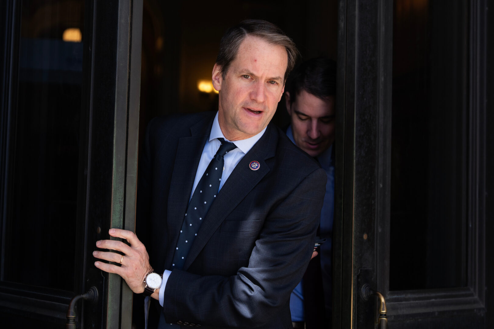 Rep. Jim Himes, D-Conn., seen here on May 15, and two other key Democrats vowed legislation to “compel” President Donald Trump to give Ukraine the “security, economic, and intelligence support” it needs.