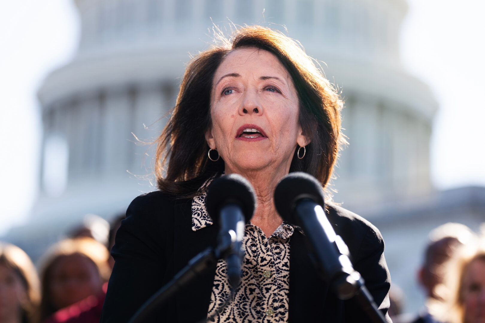 Cantwell is seen at an event outside the Capitol on Sept. 14. (Tom Williams/CQ Roll Call)